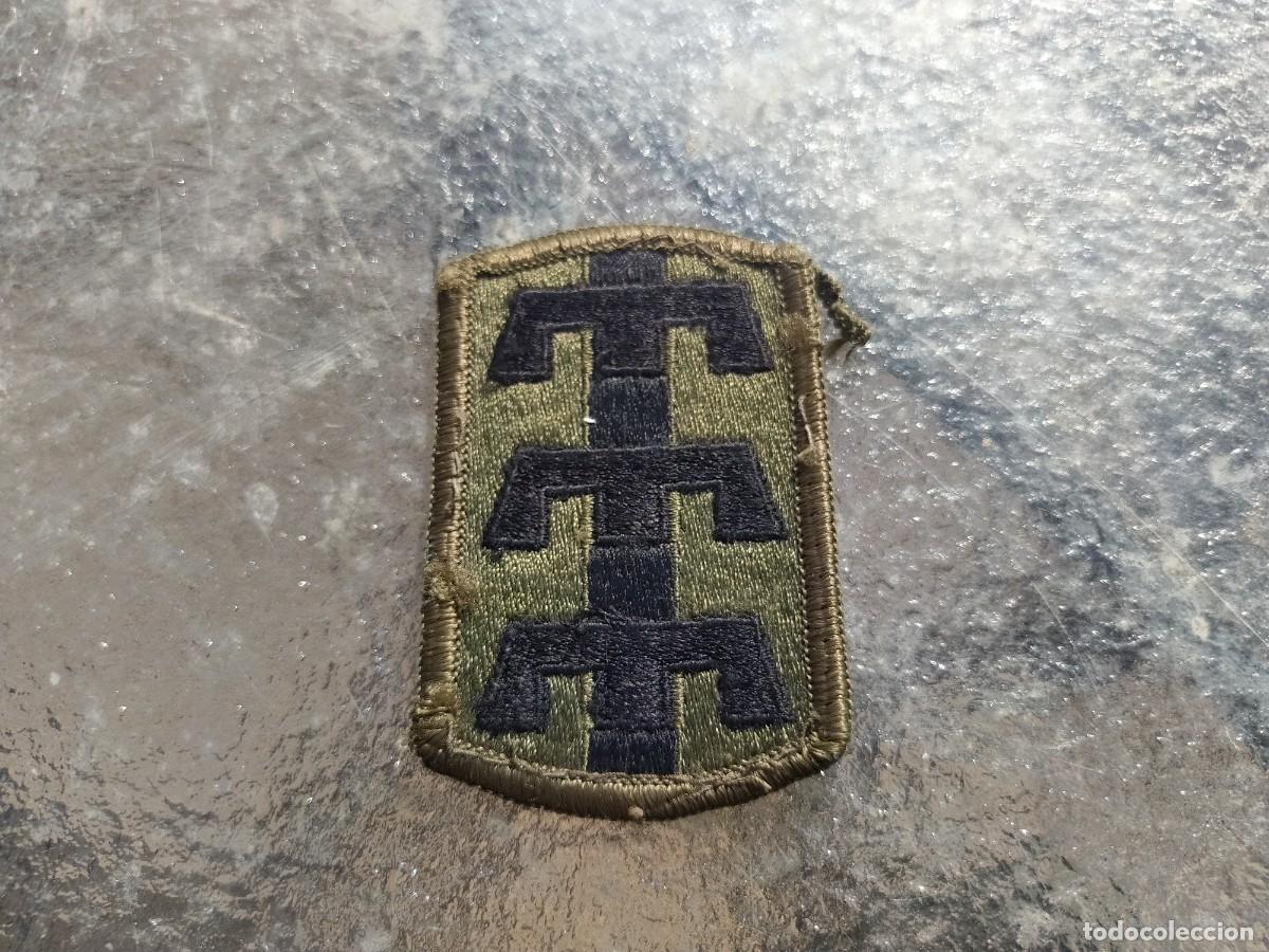 Militaria: Parche bordado de tela, E.U. - Foto 1