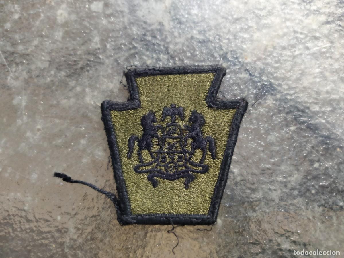 Militaria: Parche bordado de tela, E.U. - Foto 1