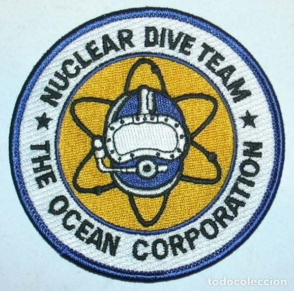 Militaria: parche BUCEADORES USA EMPRESA NUCLEAR