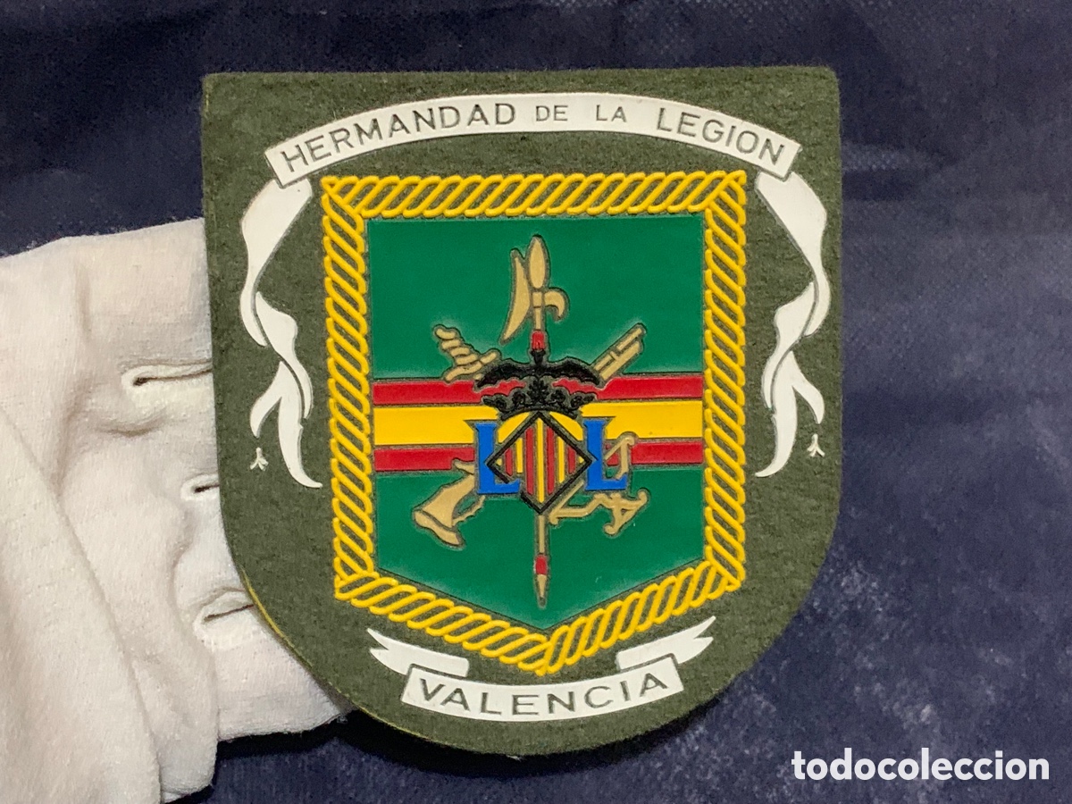 Militaria: PARCHE HERMANDAD DE LA LEGION DE VALENCIA