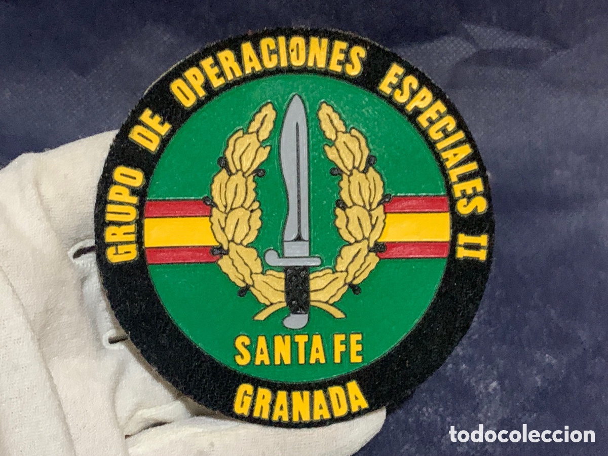 Militaria: PARCHE GRUPO DE OPERACIONES ESPECIALES II SANTA FE GRANADA