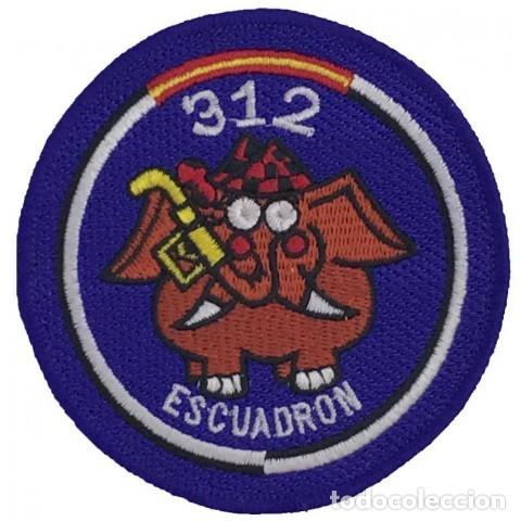 Militaria: Parche Escuadr&oacute;n 312 Transporte ALA 31. Escudo bordado