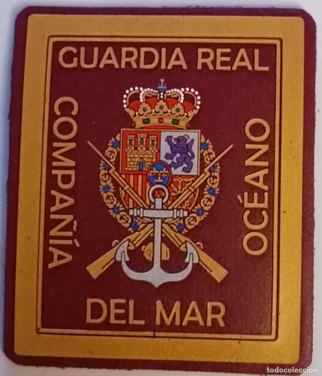 Militaria: PARCHE EMBLEMA DE BRAZO FIELTRO INYECTADO A COLOR CON VELCRO COMPA&Ntilde;&Iacute;A MAR OC&Eacute;ANO GUARDIA REAL
