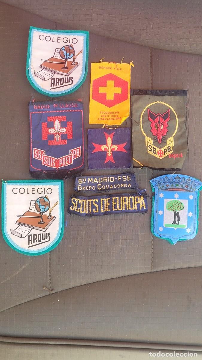 Militaria: LOTE DE 9 PARCHES DE LOS BOY SCOUTS - Foto 1