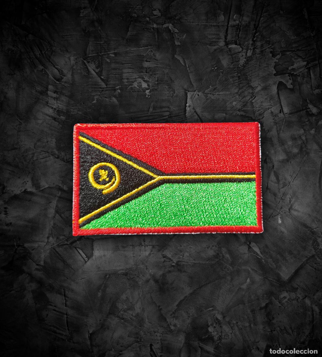 Militaria: VANUATU Parche Bandera termoadhesiva - Foto 1