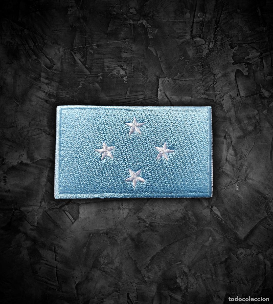 Militaria: MICRONESIA Parche bandera termoadhesiva - Foto 1