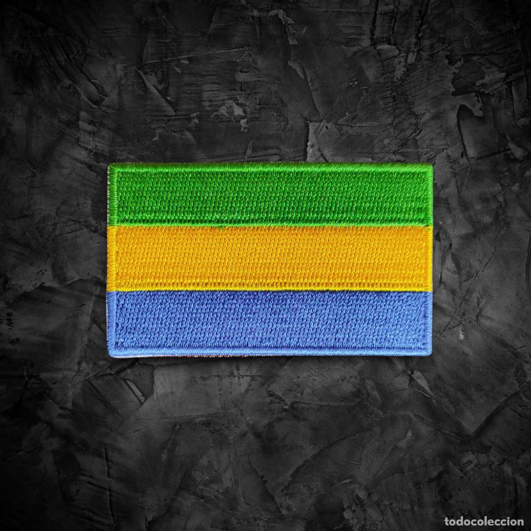 Militaria: GAB&Oacute;N Parche bandera termoadhesiva - Foto 1