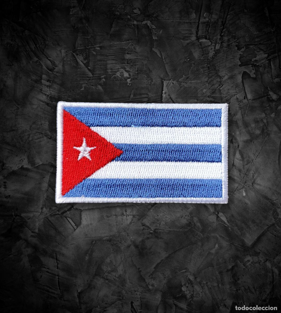 Militaria: CUBA Parche bandera termoadhesiva - Foto 1