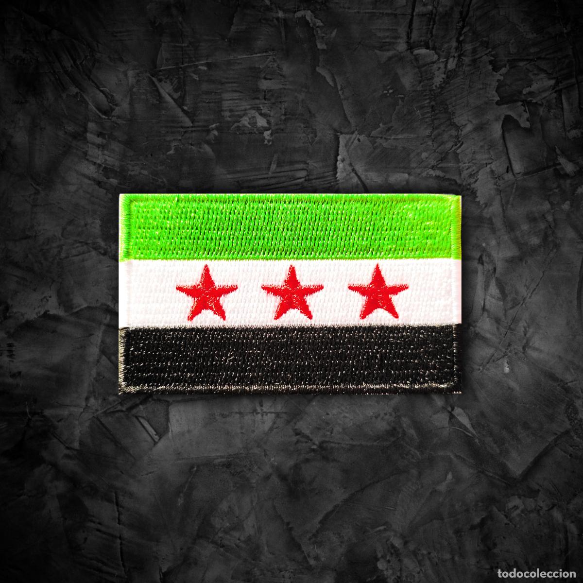 Militaria: SIRIA Parche bandera termoadhesiva - Foto 1