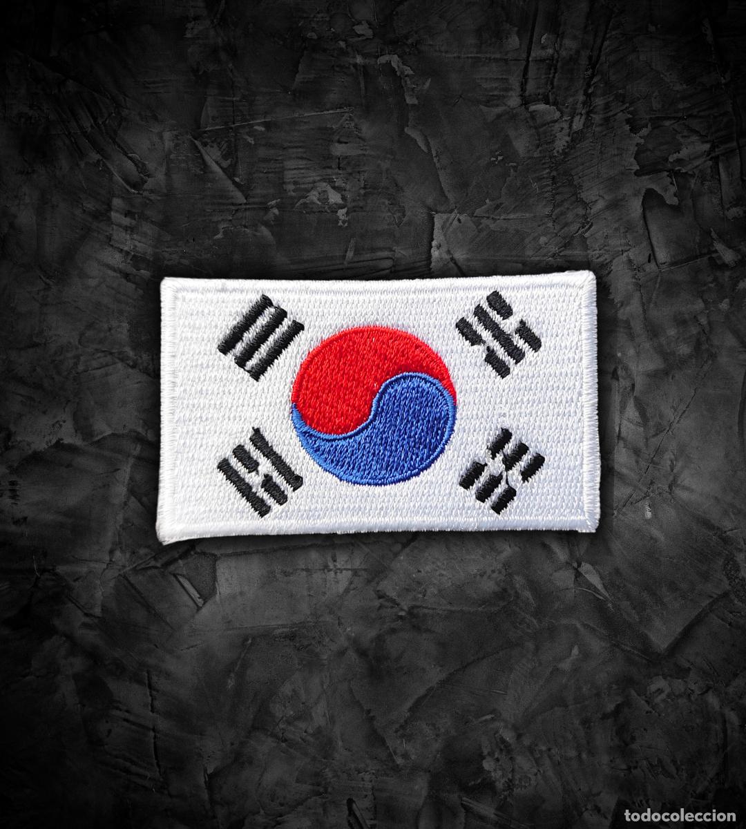 Militaria: COREA DEL SUR Parche bandera termoadhesiva - Foto 1