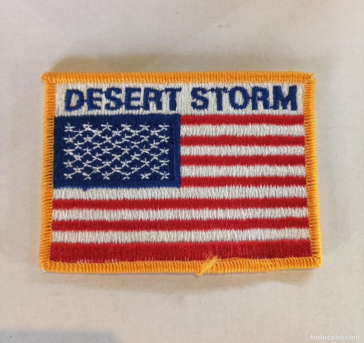 Military Antiques: Parche de tela, &rdquo;Desert Storm&rdquo;