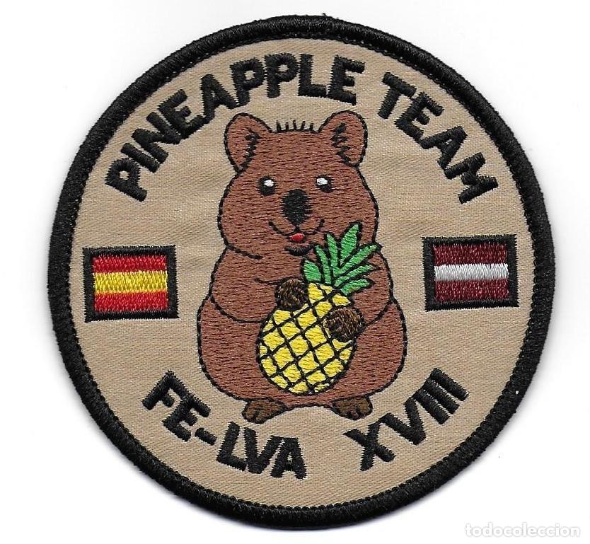 Militaria: parche EJERCITO MISION INTERNACIONAL EN LETONIA FE-LVA XVIII - Foto 1