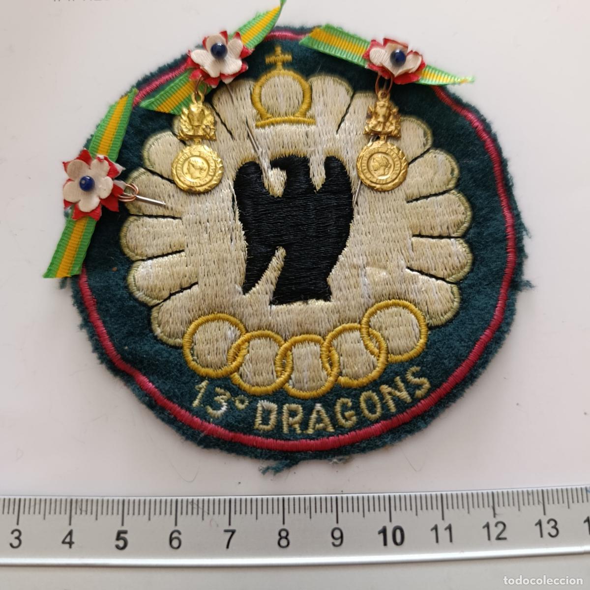 Militaria: PARCHE MILITAR DE TELA. REGIMIENTO DE DRAGONES PARACAIDISTA. EJERCITO FRANC&Eacute;S