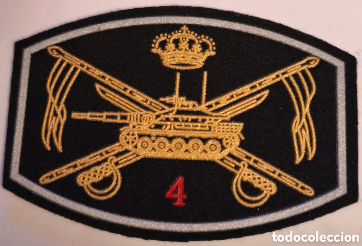 Militaria: PARCHE EMBLEMA DE PECHO FIELTRO NEGRO INYECTADO DEL RECAC PAV&Iacute;A 4 M-60
