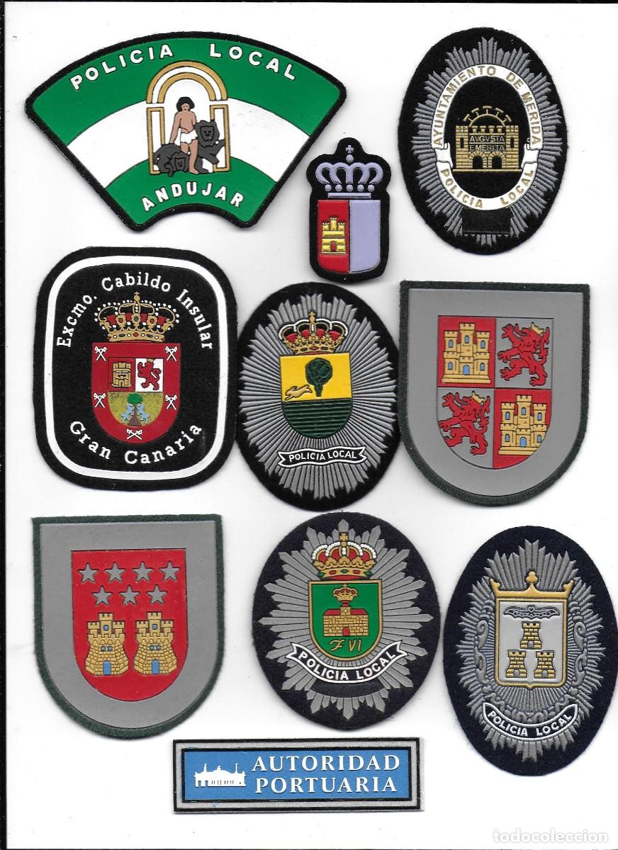 Militaria: 10 parches POLICIA VARIOS
