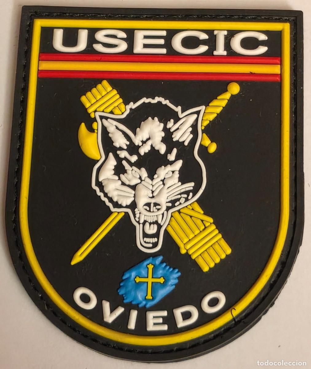 Militaria: PARCHE EMBLEMA DE BRAZO INYECTADO A COLOR CON VELCRO DE LA USECIC OVIEDO G. CIVIL