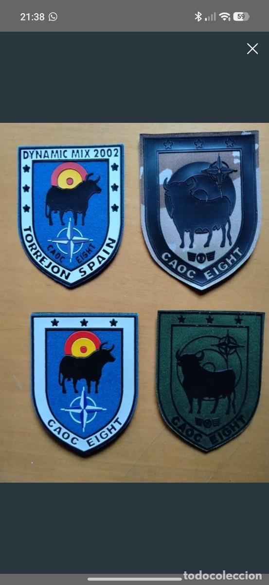 Militaria: 4 parches ejercito del aire CAOC EIGHT - Foto 1