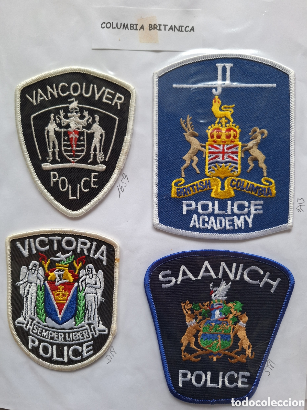 Militaria: COLECCION 28 PARCHES DE POLICIA DE CANADA POLICE PATCH WESTERN UNION PAYMENT ONL