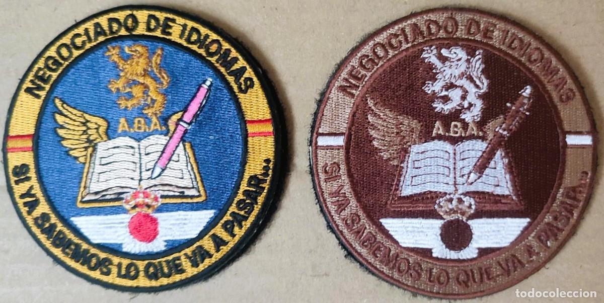 Militaria: PARCHES DEL EJ&Eacute;RCITO DEL AIRE. ACADEMIA B&Aacute;SICA DEL AIRE. NEGOCIADO DE IDIOMAS