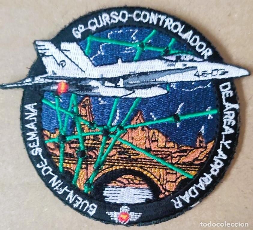 Militaria: PARCHE DEL EJ&Eacute;RCITO DEL AIRE. 6&ordm; CURSO DE CONTROLADOR. BASE A&Eacute;REA DE MATACAN