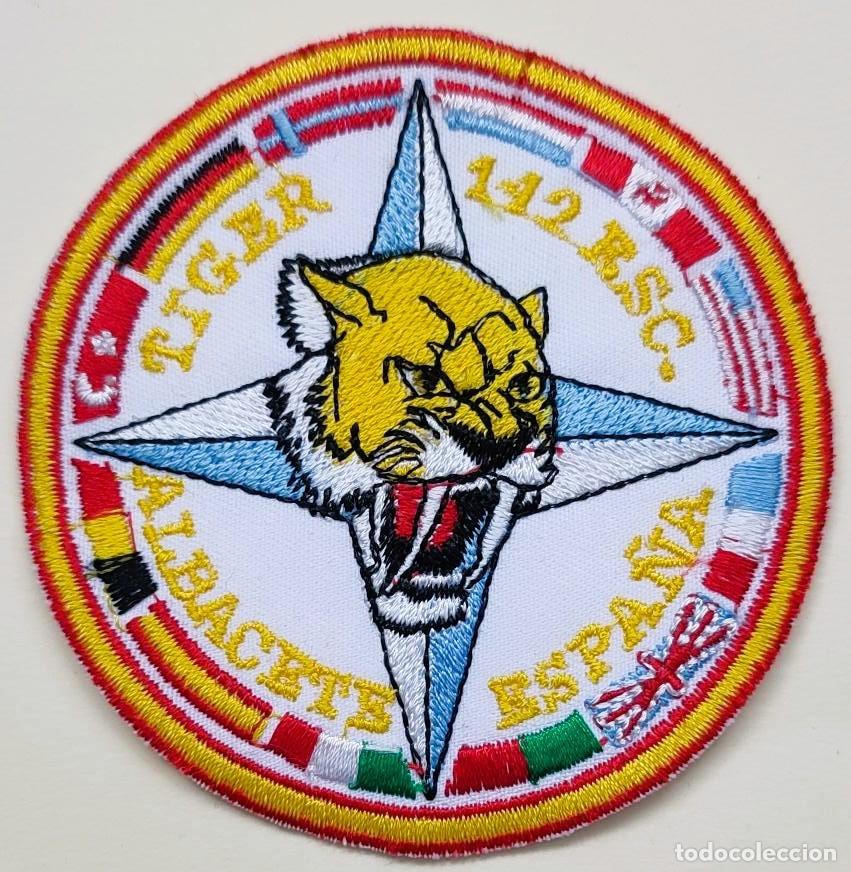 Militaria: PARCHE DEL EJ&Eacute;RCITO DEL AIRE. ALA 14. 142 ESCUADR&Oacute;N TIGER