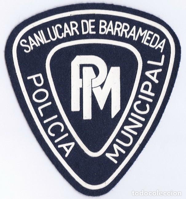 Militaria: ANTIGUO PARCHE DE POLICIA MUNICIPAL DE SAN LUCAR DE BARRAMEDA.