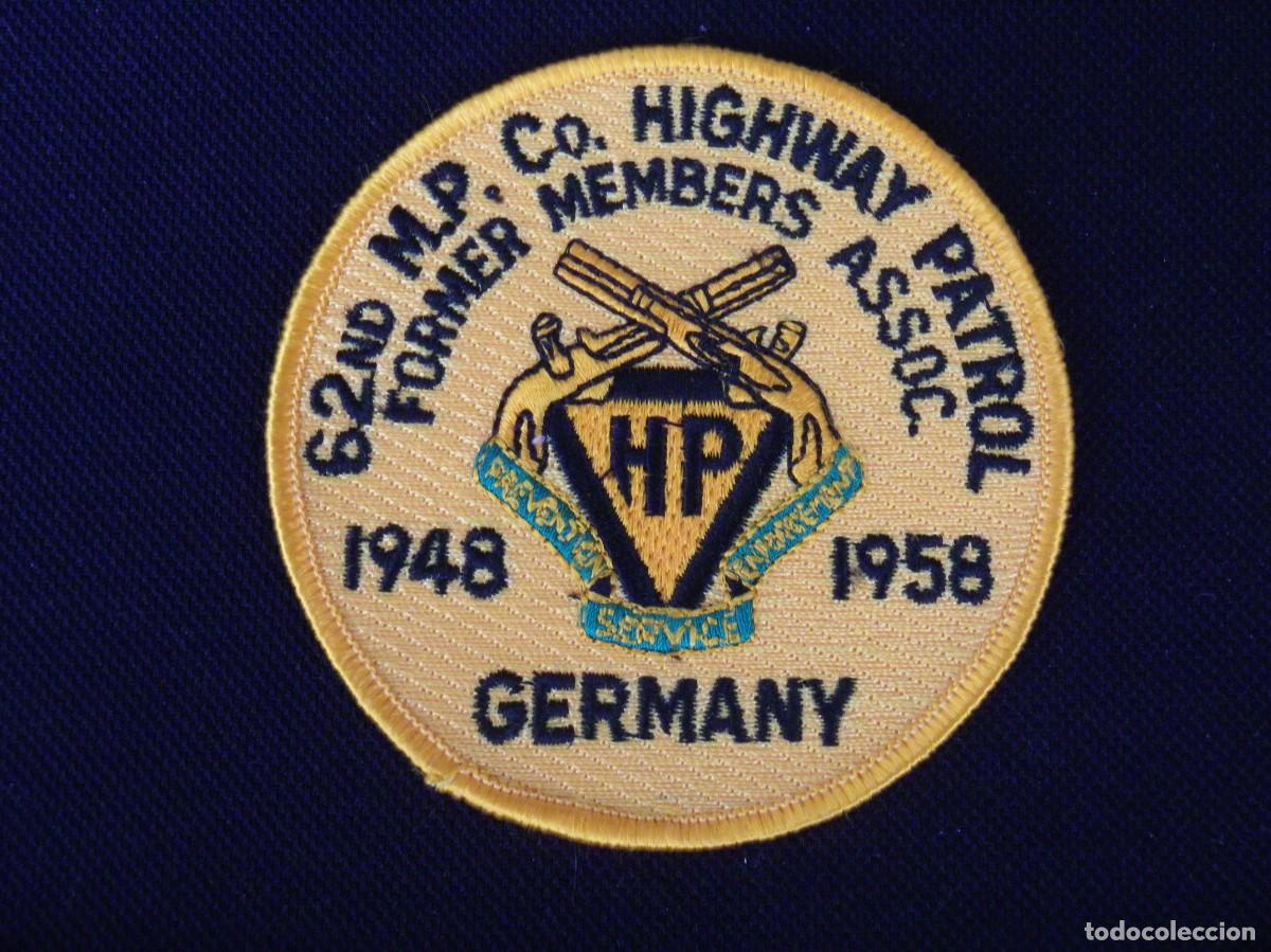 Militaria: PARCHE DE LA 62 UNIDAD DE LA POLICIA DE CARRETERAS DE ALEMANIA.