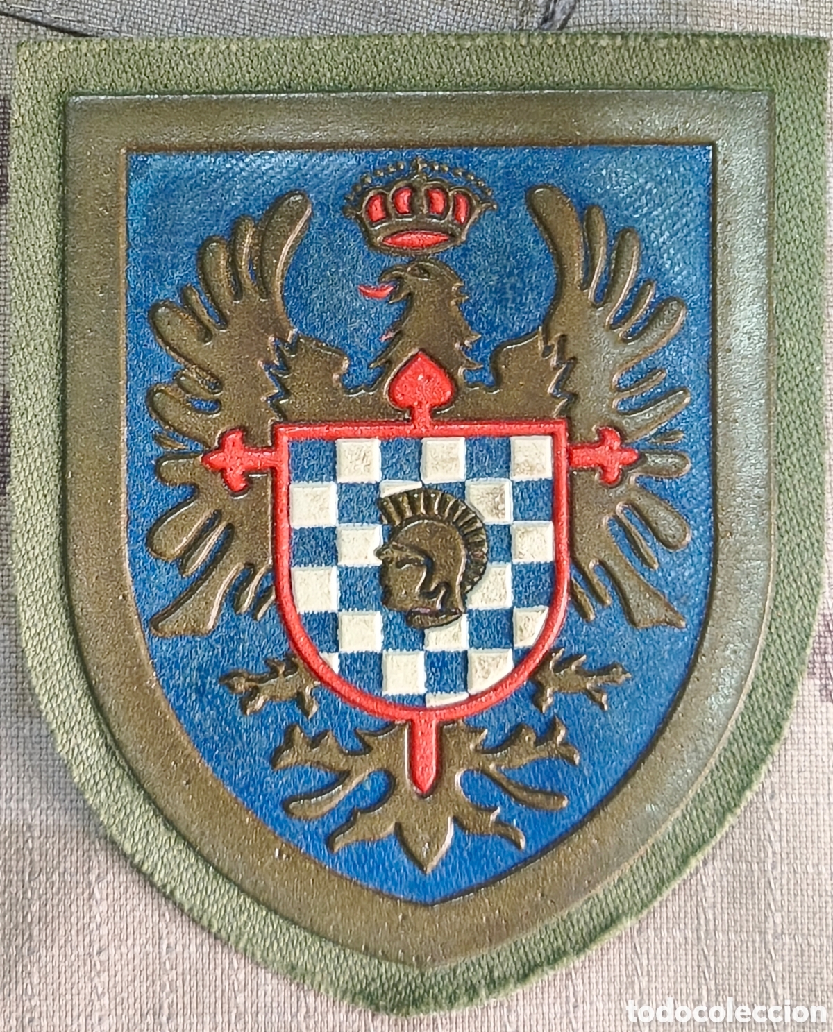 Militaria: PARCHE EMBLEMA DE BRAZO INYECTADO A COLOR VARIANTE CENTRO DE ENSE&Ntilde;ANZA MILITAR A&Ntilde;OS 80