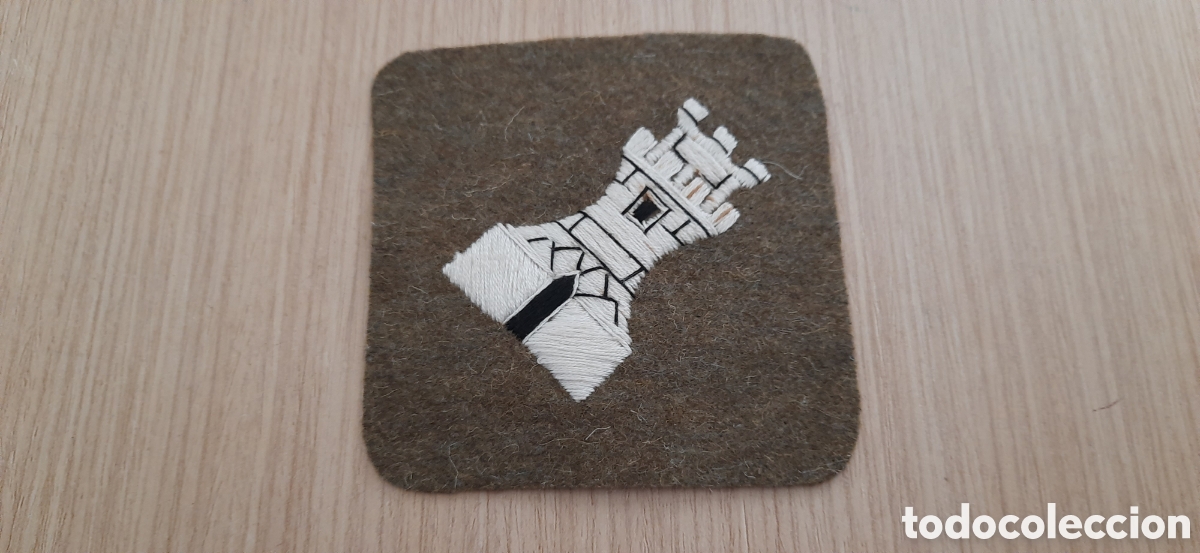 Militaria: Parche de ingenieros guerra civil capote manta