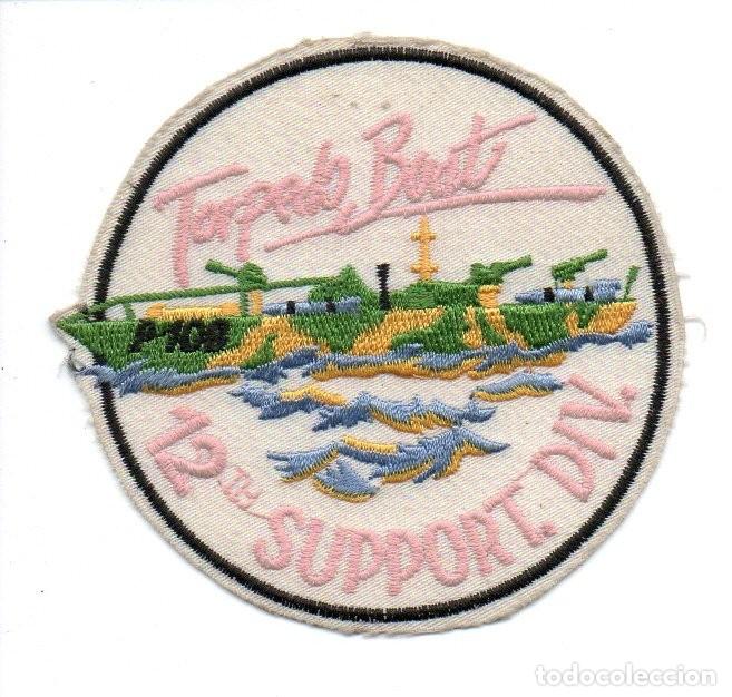 Militaria: PARCHE DE TELA, TORPED BOAT, P-108, 12th SUPPORT. DIV., 9,5 CM.