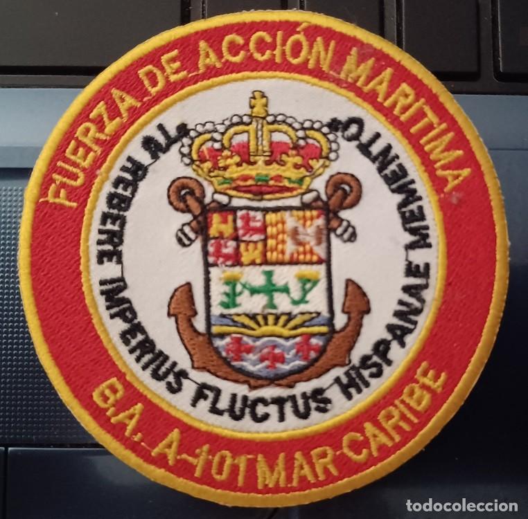 Militaria: PARCHE ARMADA ESPA&Ntilde;OLA MAR CARIBE NUEVO