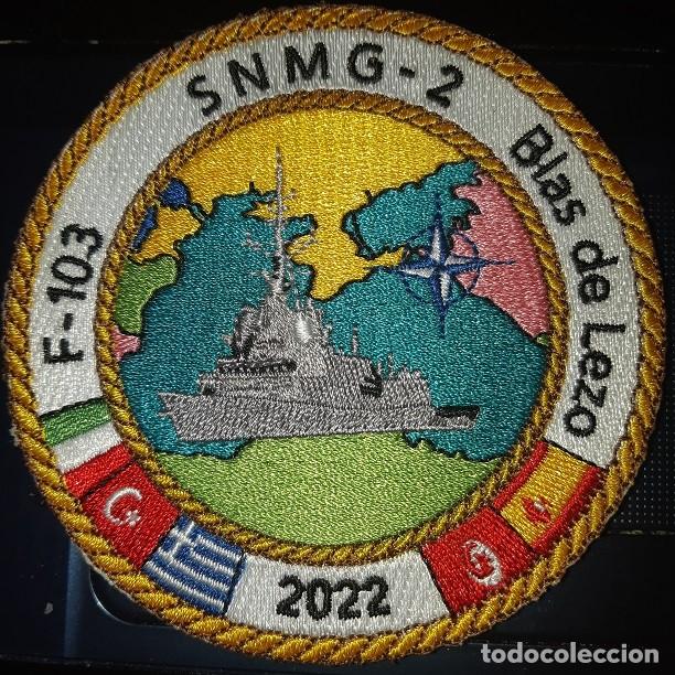 Militaria: PARCHE ARMADA ESPA&Ntilde;OLA F-103 BLAS DE LEZO NUEVO