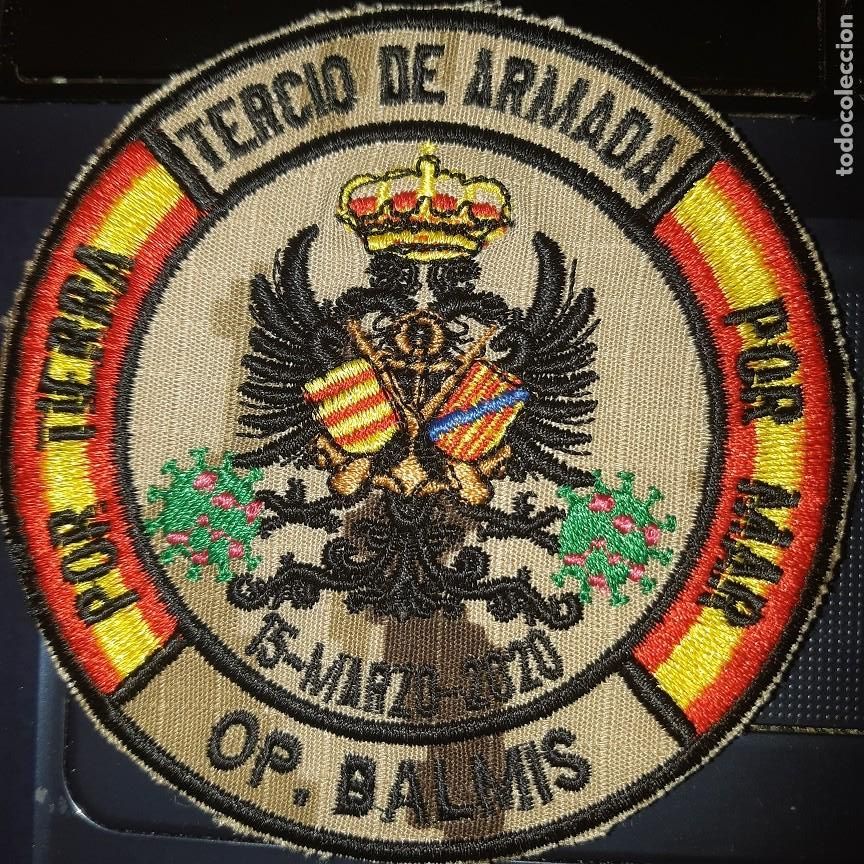 Militaria: PARCHE ARMADA ESPA&Ntilde;OLA INFANTERIA MARINA OPERACION BALMIS NUEVO