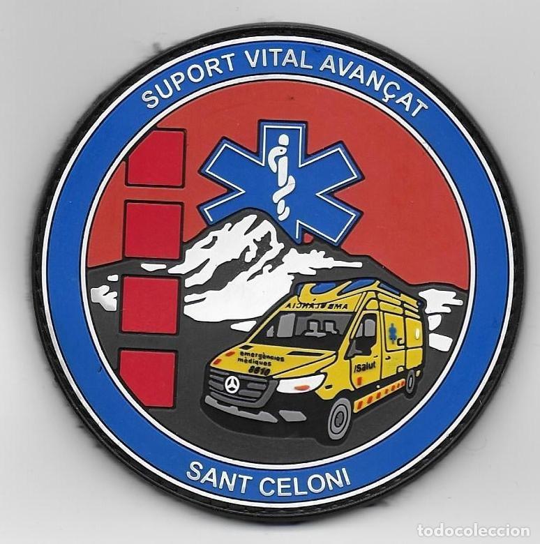 Militaria: parche SOPORTE VITAL AVANZADO SANT CELONI AMBULANCIA