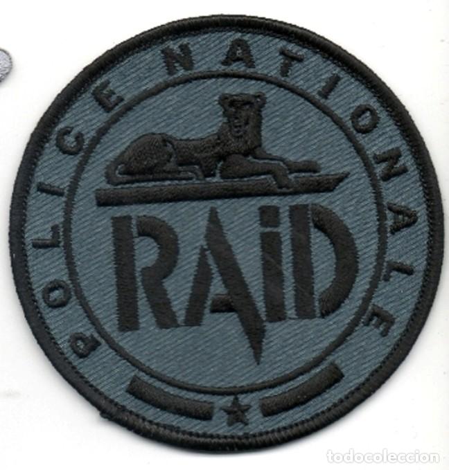 Military Antiques: parche POLICIA FRANCIA RAID SWAT AZUL