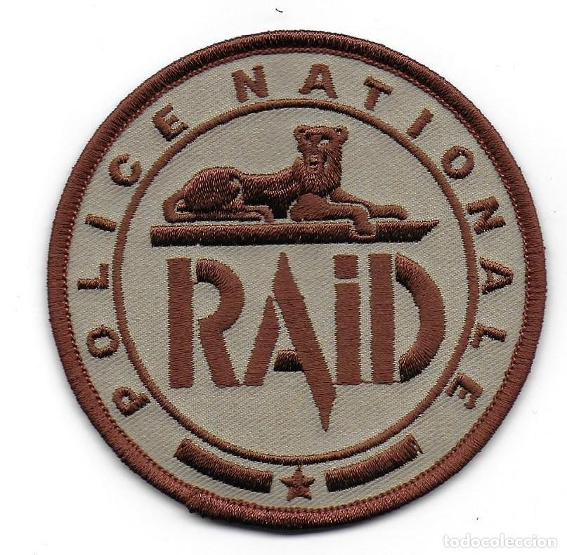 Militaria: parche POLICIA FRANCIA RAID SWAT ARIDO