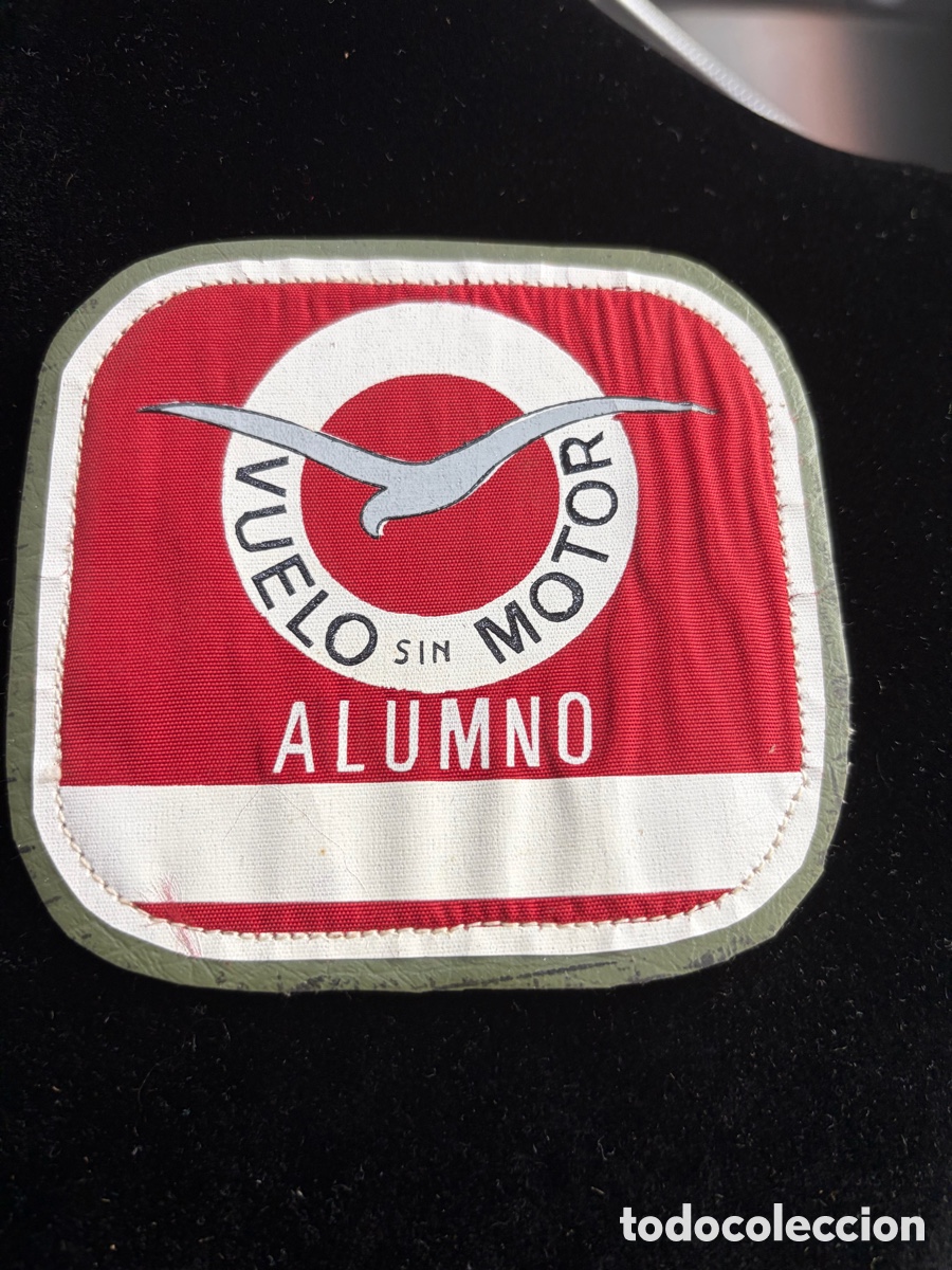 Militaria: Parche antiguo de Vuelo sin Motor para Alumno - mide 9,5 x 8,5 cm