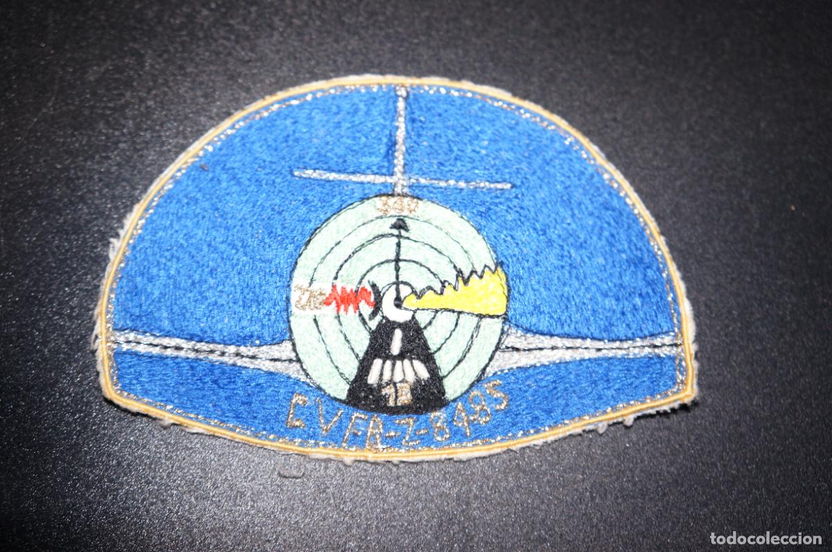 Militaria: parche de tela bordado militar o civil de trasmisiones cver-z-84-85