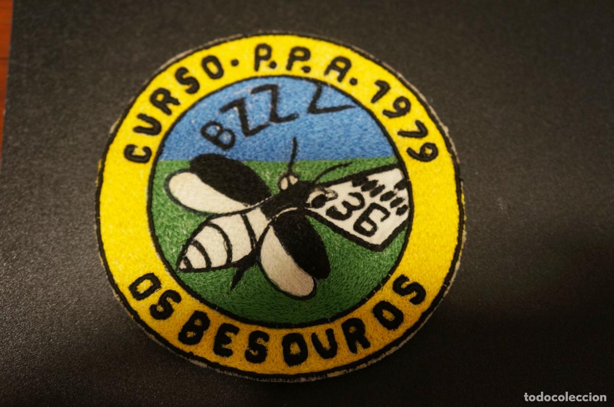 Militaria: parche de tela bordado militar o civil curso p.p.a 1979 os besouros