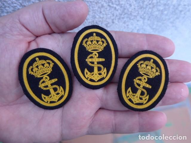 Militaria: LOTE 3 PARCHES ARMADA ESPA&Ntilde;OLA - MARINA