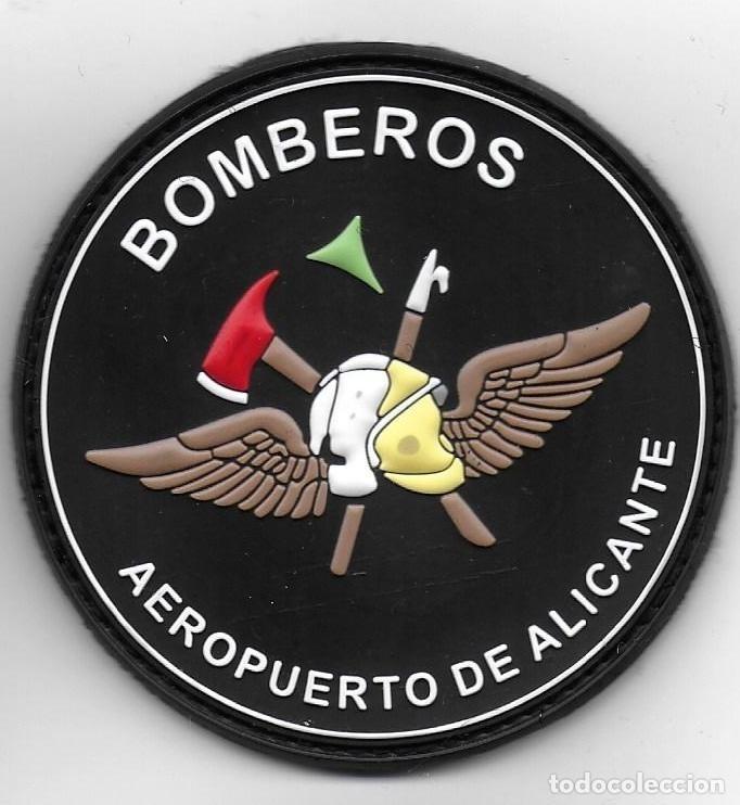 Militaria: parche BOMBEROS AEROPUERTO DE ALICANTE