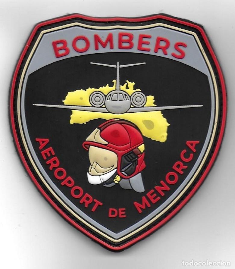Militaria: parche BOMBEROS AEROPUERTO DE MENORCA