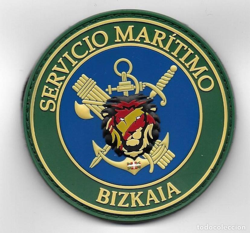 Militaria: parche POLICIA GUARDIA CIVIL SERVICIO MARITIMO VIZCAYA