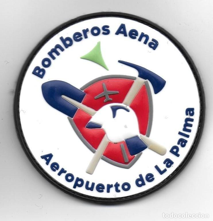 Militaria: parche BOMBEROS AEROPUERTO DE LA PALMA