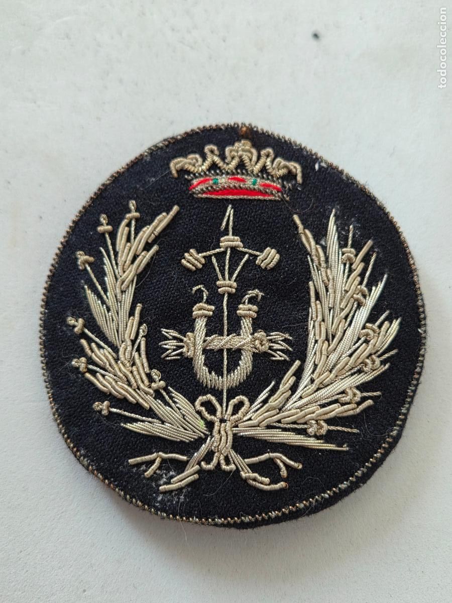 Militaria: PARCHE DE GORRA O GALLETA ESCUDO INGENIEROS INDUSTRIALES BORDADO A MANO