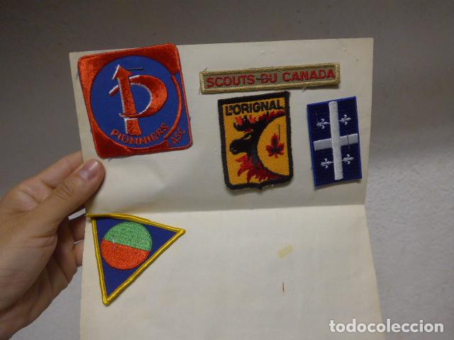 Militaria: Lote de 5 antiguos parches de Boy Scouts de Canada, originales.