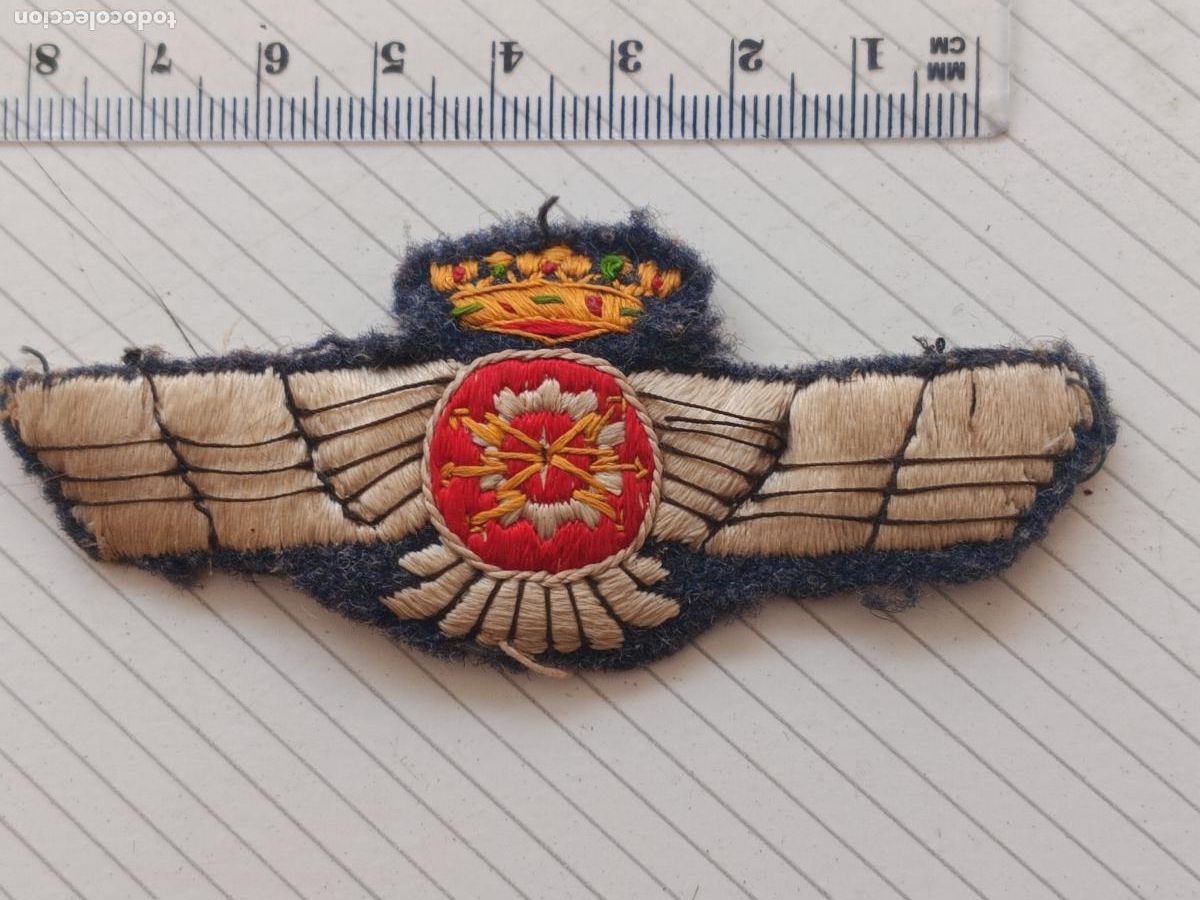 Militaria: Aviaci&oacute;n. Parche de tela
