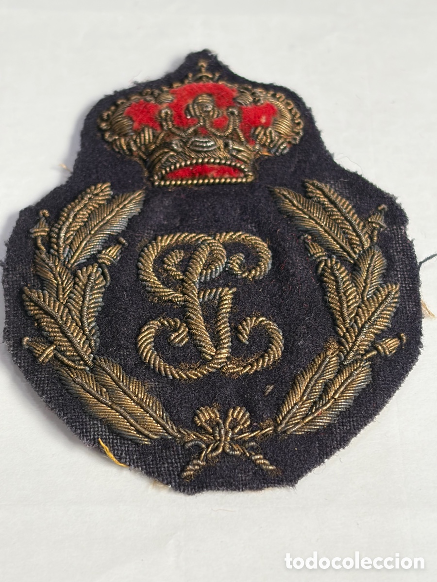 Militaria: Muy rara Galleta de Gorra de la Guardia Civil - &Eacute;poca Alfonso XIII - mide 7 x 5 cm