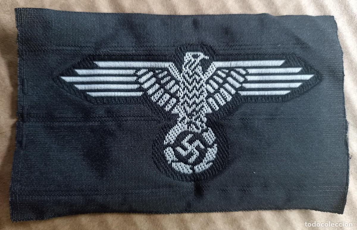 Militaria: &Aacute;guila insignia para gorra Waffen-SS (III Reich Hitler- Nazi- Alemania) WWII