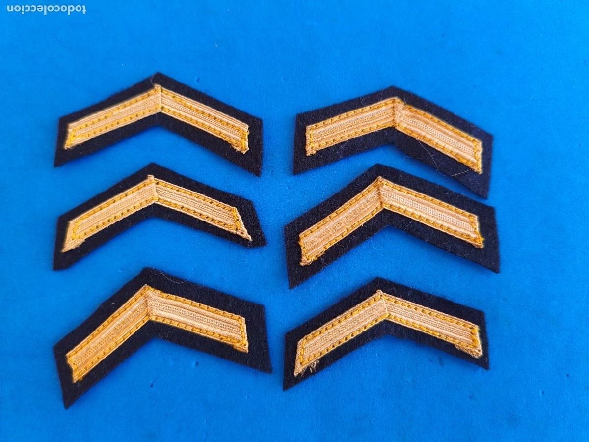 Militaria: Armada Espa&ntilde;ola. &Aacute;ngulos para divisas de Subteniente y Suboficial Mayor. &Eacute;poca Juan Carlos I.